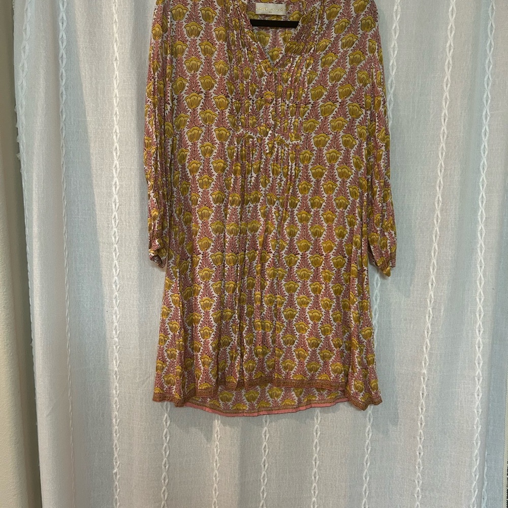 Elegant Multicolor Patterned Dress